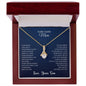 To My Lovely Mom | Alluring Beauty necklace