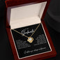 To My Soulmate | I Will Love You, Always & Forever - Love Knot Necklace