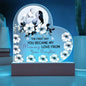 For Mom | Printed Heart Acrylic Plaque