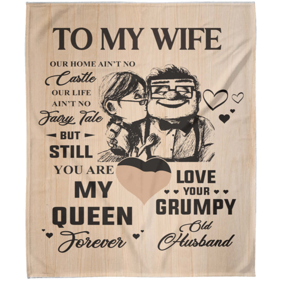To My Wife | FLM Arctic Fleece Blanket 50x60