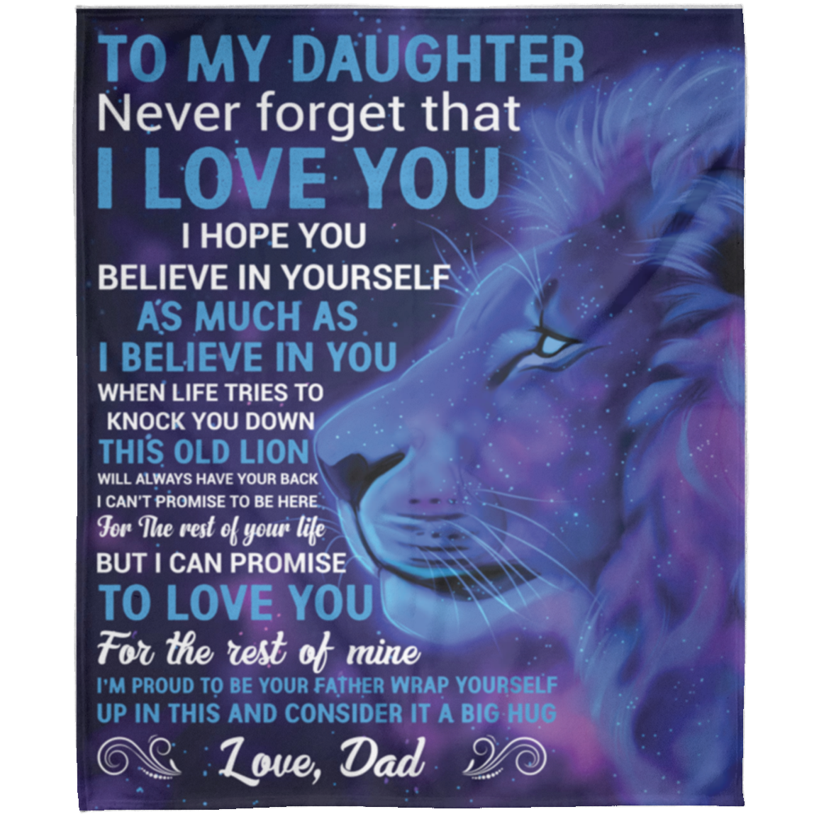 To My Daughter | FLM Arctic Fleece Blanket 50x60