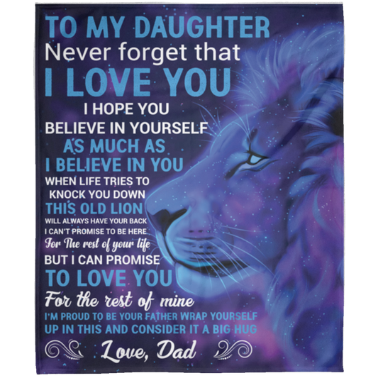 To My Daughter | FLM Arctic Fleece Blanket 50x60